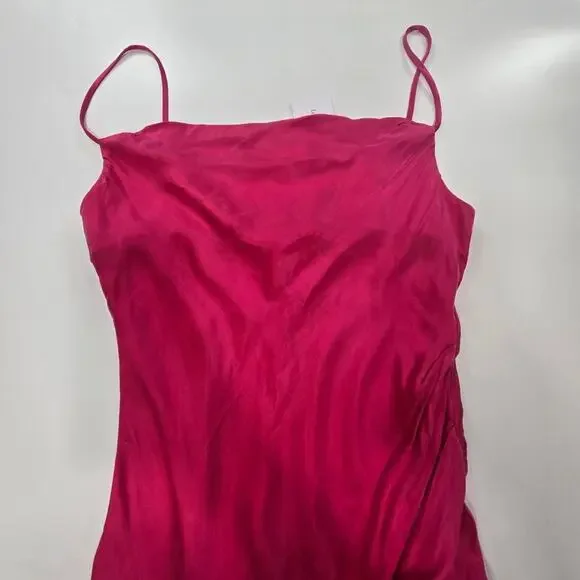Lovers and Friends Noah Wrap Dress in Hot Pink Medium